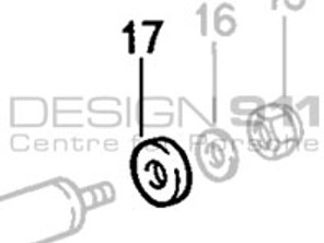 Base de tubo de parachoques. Porsche 911 74-89 - 91150521901