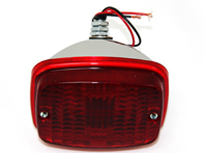 Fog lamp unit Rear, Chrome backing. Porsche 911/912 65-86 - 91163125129, 18570