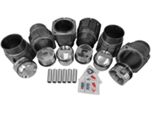 Cilinder en JE gesmede zuigerset 81 mm, Hi comp. Porsche 911 2.0L - 008 911 81S JE, 00891181SJE