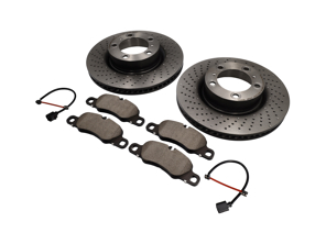 Pack Plaquettes de frein et Disques de frein AVANT Porsche 718 Brembo - 99735140101, 99735140201, 98135193904, 99160916500
