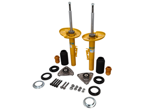 Bilstein B6 Stoßdämpfer- und Befestigungssatz für die Vorderachse, passend für Porsche 986 Boxster ab 09/1996. - 22-046215, 22046215, 98634304120, 98634304102, 98634304104, 98634304122, 98634304123, 99634351101, 99634350500, 99634330102, 99734301801, 99634301804, 99634301803, 99734301800, 99634351505, 99634351503, 99634351504, 99634351701 - VN74621, VN7-4621