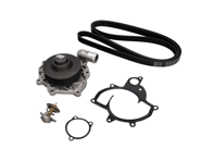 Kit pompe à eau, courroie et thermostat. Porsche 997 Turbo / GT2 / GT3 - 99710601170, 99710601171, 99710601172