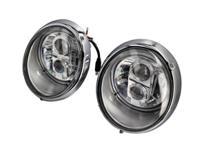 Faros LED H4 RHD Lente transparente Porsche 911/964 - 91163111498, 91163111298, 91163111398, 91163111598