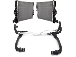 Kit di sostituzione radiatori e tubi per Porsche 987 / 987C / 997 Carrera OE - 99710672803, 99710662403, 99710662303, 99710662703, 99710672307, 99710672003, 99710671103, 99710675104, 99710675204, 99710655103, 99710613102, 99710613202