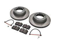 Front Brake pads and brake disc package. Porsche 944S2 3.0L 16V 1989-91 Zimmermann - 95135104103, 94461236502, 96435193903