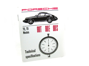 Boek met technische specificaties. Porsche 911 T/E/S 1972-73 - WKD422020