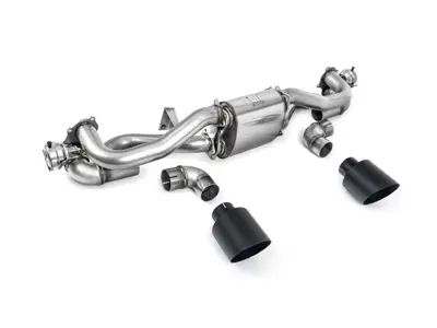 Milltek Sportauspuff ab GPF nach hinten und Cerakote Black Trims. Porsche 718 Cayman GT4 4.0L - 982251053F, 982251053H, 982251053K, 982251053E - SSXPO155