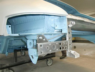 Support de pare-chocs arrière en aluminium. Porsche 964 - 91150504010, 91150504020