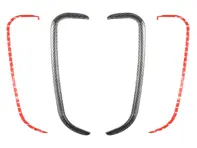 Aleta de camilla de conducto de radiador de fibra de carbono. Porsche 992 GT3