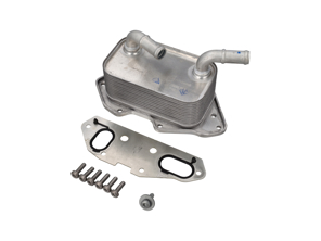 Motorölkühler und Dichtungssatz. Porsche 958 Cayenne Hybrid / 970 Panamera Hybrid 3.0L - 95810727101, 95810727100, 95810717501