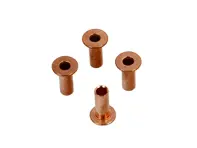 Hollow copper rivet set, 6mm. Porsche 911/912 65-68