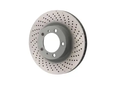 Disque de frein avant monobloc percé et alvéolé, 330 x 28 mm. Porsche 997 MKII / 991 / 981/982 Boxster / 981C/982C Cayman - 99735140101, 99735140201, 99735140100, 99735140200 - PFL39971, PFR39972