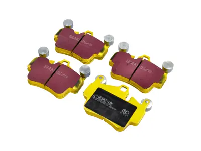 Pastillas de freno EBC AMARILLAS 'Fast Road' traseras. Porsche 987 Boxster / 987C Cayman / 997 - 99735193905, 99735193906, 99735193908, 99735193907 - DP 42029R, DP42029R
