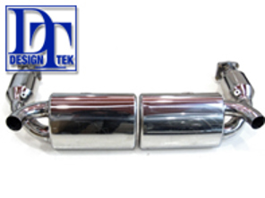 Silenciador de escape / silenciador deportivo DesignTek para Porsche 997 Turbo - 99711102680, 99711300980, 997113009BX, 99711301080, 997113010BX