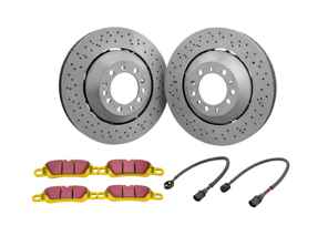 Set di dischi e pastiglie freno sportivi ANTERIORI. Porsche 718 Boxster GTS 4.0ltr / 718 Cayman GTS 4.0ltr - 9P1615301, 9P1615301J, 9P1615302, 9P1615302J