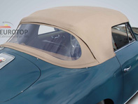 Cabriokap met helder achterscherm. Porsche 356 met beige hemelbekleding - 64456108201101, 64456108201102, 64456108201103, 64456108201107, 64456108201301, 64456108201111, 64456108201112, 64456108201113, 64456108201117, 64456108201311
