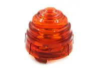 Front Turn signal lens, Yellow, Round. Porsche 356 - 64463141106