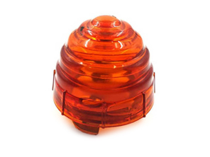 Lentille de clignotant avant, jaune, ronde. Porsche 356 - 64463141106