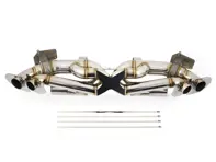 Sportschakelbare X-Pipe-uitlaat voor Porsche 992 Carrera en Turbo - 992251052A, 992298019, 992251053A, 992298019A, 992251055, 992298019B, 992251057B, 992298019C