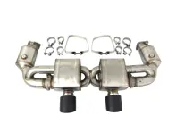 Sportauspuff VALVETRONIC Porsche 991.2 Carrera mit Carbon Endrohr - DesignTek - 3606009103, 9P1251053A, 9P1251053C