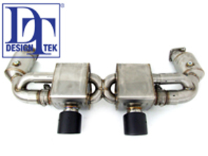 Sportuitlaat VALVETRONIC Porsche 991.2 Carrera met Carbon Fibre eindpijp - DesignTek - 3606009103, 9P1251053A, 9P1251053C