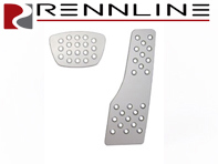Rennline aluminium 2-delige pedaalset geperforeerd. Porsche 911/912/930/964/993 TIPTRONIC - P44.22, P4422