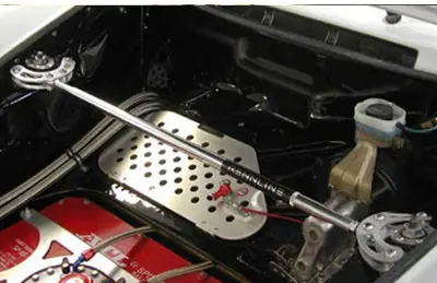Strut Tower Brace - Truss Mount - 2-punts van Rennline. Porsche 911/912/930 - SB8091B, SB8091S