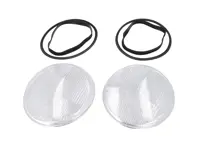 Vervangingsset koplampglas LHD. Porsche 911/964 - 91163192700/1, 91163196700/1, 91163111502/8, 91163192702, 91163196700, 91163111502, 1305614005, 91163192700
