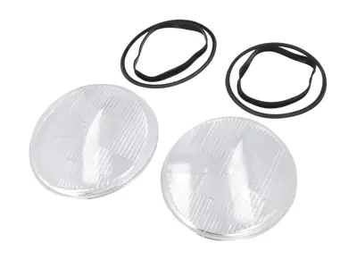 Headlight glass replacement kit LHD. Porsche 911 / 964 - 91163192700/1, 91163196700/1, 91163111502/8, 91163192702, 91163196700, 91163111502, 1305614005, 91163192700