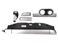 Paquete interior en aluminio cepillado para automóviles PDK. Porsche 991 / 981 Boxster / 981 Caimán - 99104480045, 99104480046