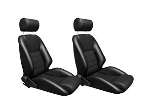 Nürburgring R Bucket Seats, Leatherette / Basket Weave, SET OF 2. Porsche 356 / 911 / 912 / 964 1950–94