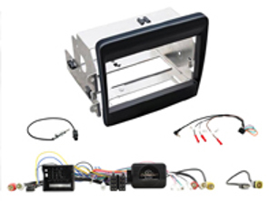 Kit d'installation avec façade double DIN, interface, adaptateur d'antenne et cordon de brassage. Porsche 911 (991) 2011-2016