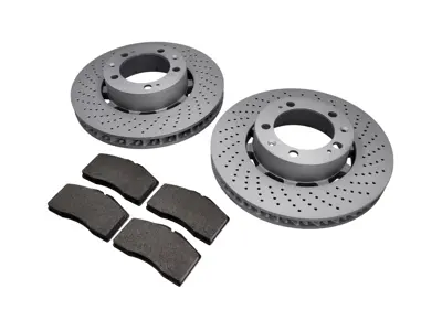 Paquete Pastillas y Discos de Freno DELANTERO Porsche 993 C2/4 1994-97 - 99335104301, 99335104401, 99335193905, 99335104301BRE, 99335104401BRE, 99335193905BRE, 96435109601, 90026904701, 99907340201, 96535109600, 96461236302