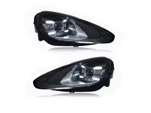Mejora de faros LED: estilo 2019: para vehículos con volante a la derecha sin faros adaptativos (8Q3). Porsche Cayenne 958.2 2015-2017 - 95863128500, 95863128600, 95863117540, 95863117640