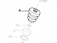 Molla ausiliaria ammortizzatore anteriore (tipo sospensione pneumatica). Porsche 970 Panamera - 97034330104