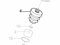 Shock Absorber helper spring Front (Air Suspension type). Porsche 970 Panamera - 97034330104