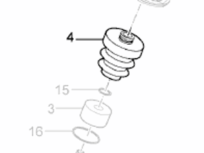 Shock Absorber helper spring Front (Air Suspension type). Porsche 970 Panamera - 97034330104