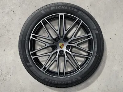 Jantes alliage 21" Cayenne RS Spyder Design et pneus hiver Porsche d'origine - 9Y0044603C