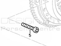 Tornillo Embrague Porsche 928 S4 / GT / GTS - 90006728402, 90006743001