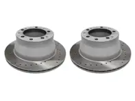 Dischi freno posteriori forati (coppia). Porsche 944 1986-89 2.5L/2.7L / 944 1987-88 Turbo - 94435204103 - 944 352 041 03 rd