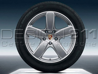 21' Cayenne Sport Classic GT Silver Metallic Alloy Wheels & Tyres Original Porsche - 95804460276