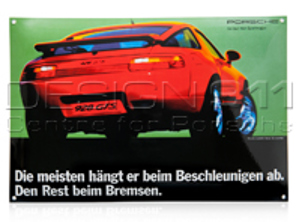 Emailleschild Porsche Classic 928 GTS - PCG00092810