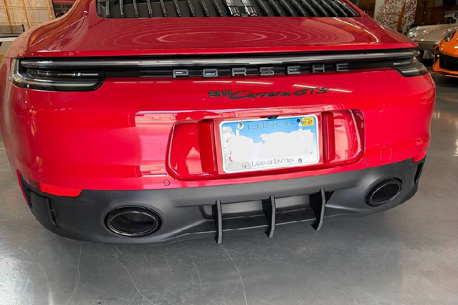 Rear Bumper Diffuser Fins. Porsche 992.1 Sport Design / GTS / Aero Kit