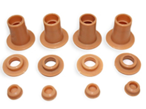 Guide di rifinitura guide poggiatesta sedile, Marrone. Porsche 911/912 - 90152119300, 00391125109, 90152119301 - B00391125109