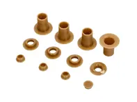 Geleiders van de geleiders van de hoofdsteun van de stoel, bruin. Porsche 911/912 - 90152119300, 00391125109, 90152119301 - B00391125109