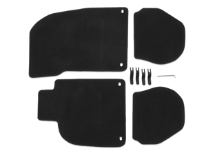 Floor mats set. Porsche 993 / 964 LHD (Left Hand Drive) Cars - 0000431521055FV, 000043152105FV, 000043152104KV, 000043152104XR