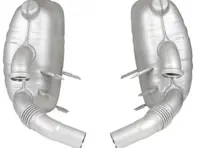 Silenciador de escape trasero de tipo OE con homologación TÜV/EEC. Porsche 996 - 99611112155, 99611112156, 99611112157, 99611113154, 99611113157, 99611113168, 99611112255, 99611112256, 99611112257, 99611113254, 99611113257, 99611113268 - 1620609570, 1620609580, 96.335S-1, 96.335S-2
