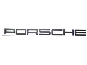 PORSCHE - Black rear lid badge. Porsche 991 / 981 Boxster / 981C Cayman - 99155923590