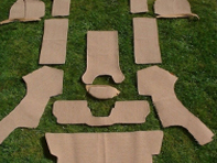 内饰地毯套装。保时捷 356 1948-66