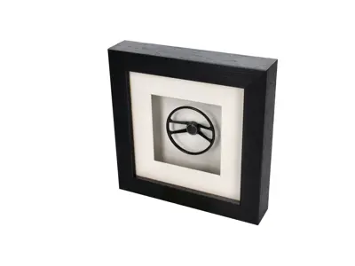 Lenkrad 911 '67 Hockey Puck Porsche Art - Box gerahmt Maßstab 1:8 - 90134780300